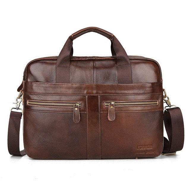 2021 High quality Men Leather Briefcase Men Genuine Leather Handbag High Quality Business Briefcase