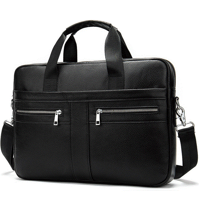 2021 High quality Leather Business Messenger Men Briefcase Handbag Mens Laptop Briefcase