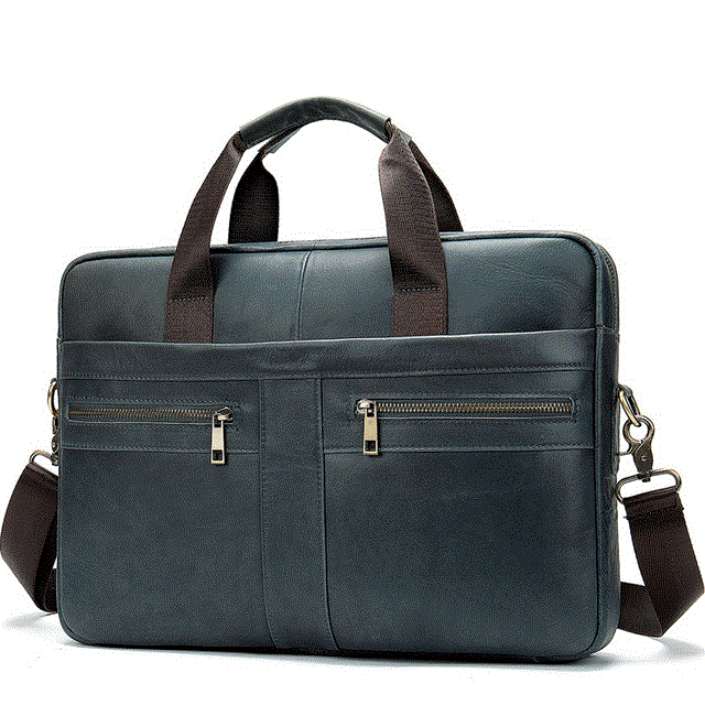 2021 High quality Leather Business Messenger Men Briefcase Handbag Mens Laptop Briefcase