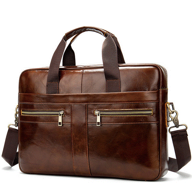 2021 High quality Leather Business Messenger Men Briefcase Handbag Mens Laptop Briefcase