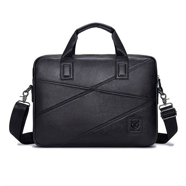 2021 High quality Men Briefcase Bag Genuine Leather 15 inch Laptop Bag Business Tote Briefcase