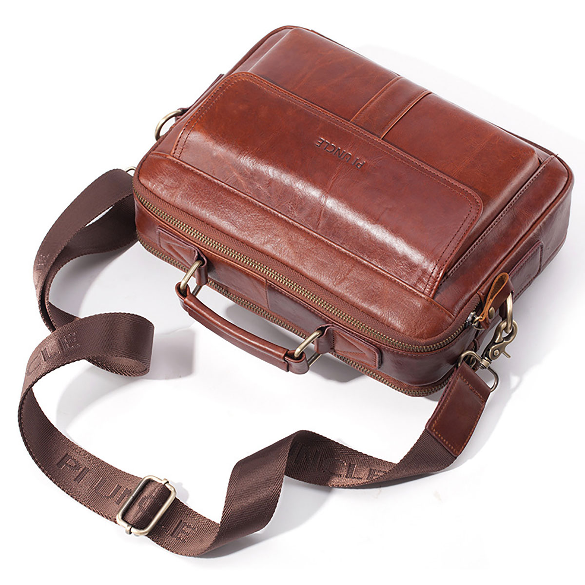 2021 High quality Men Briefcase Genuine Leather Business Bag Computer Laptop Bag Briefcase