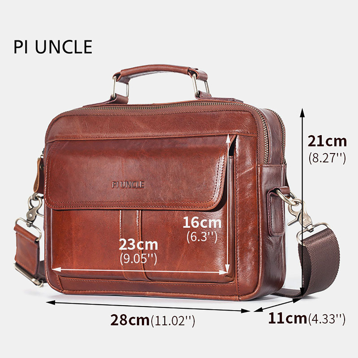 2021 High quality Men Briefcase Genuine Leather Business Bag Computer Laptop Bag Briefcase