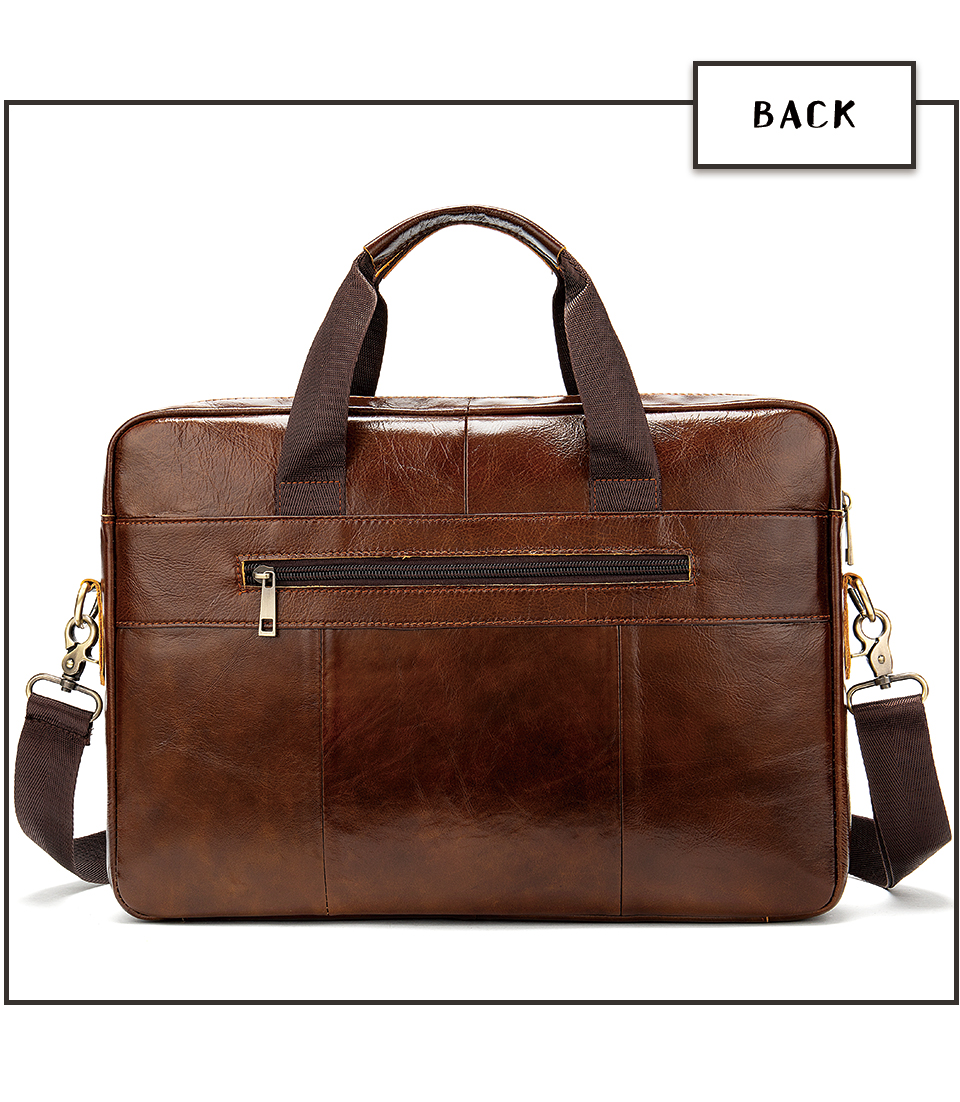 2021 High quality Leather Business Messenger Men Briefcase Handbag Mens Laptop Briefcase
