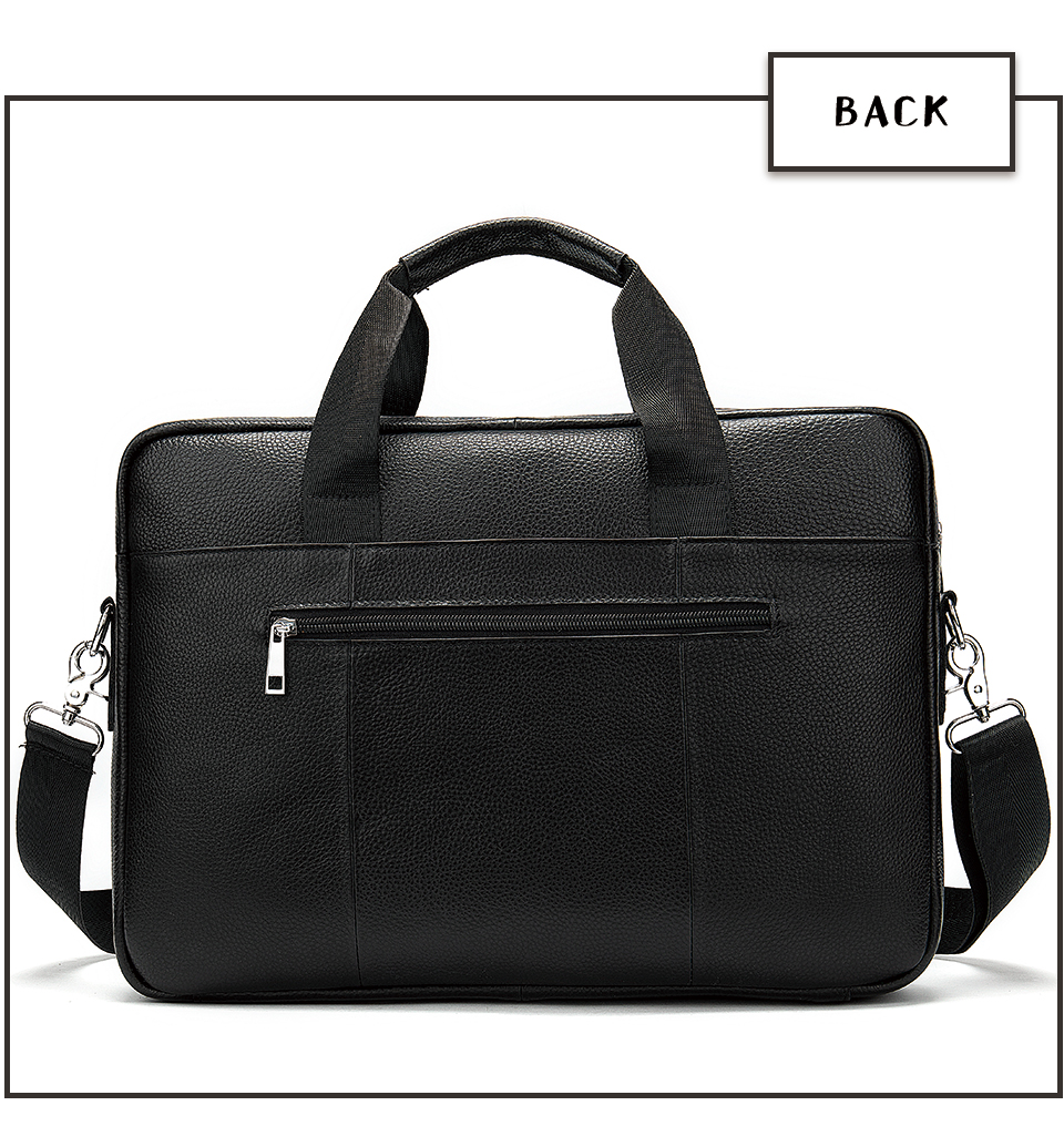 2021 High quality Leather Business Messenger Men Briefcase Handbag Mens Laptop Briefcase