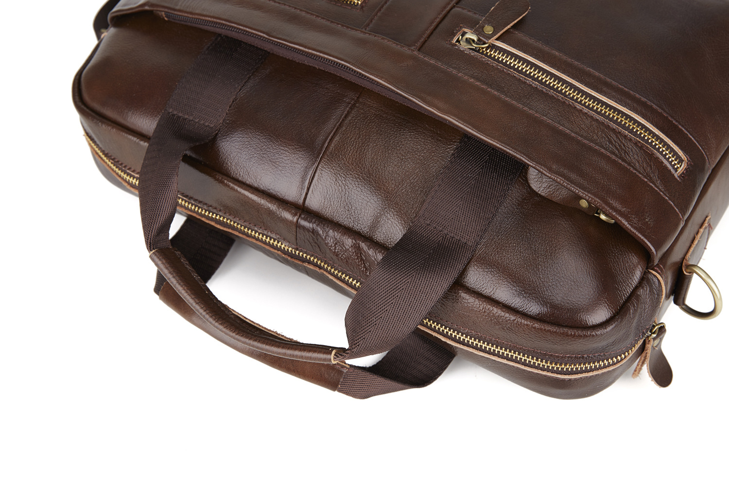 2021 High quality Men Leather Briefcase Men Genuine Leather Handbag High Quality Business Briefcase