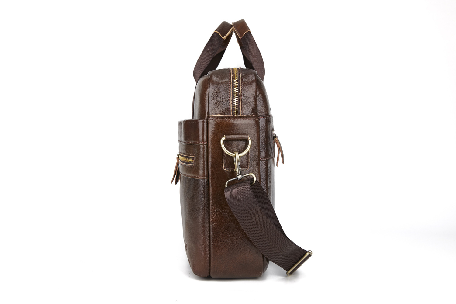 2021 High quality Men Leather Briefcase Men Genuine Leather Handbag High Quality Business Briefcase