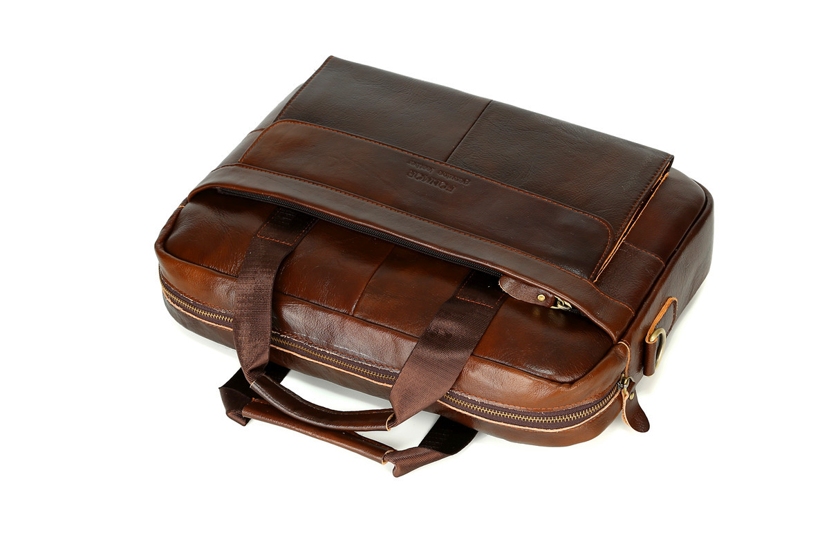 2021 High quality High Quality Men Briefcase Leather business bag men's Briefcase handbag