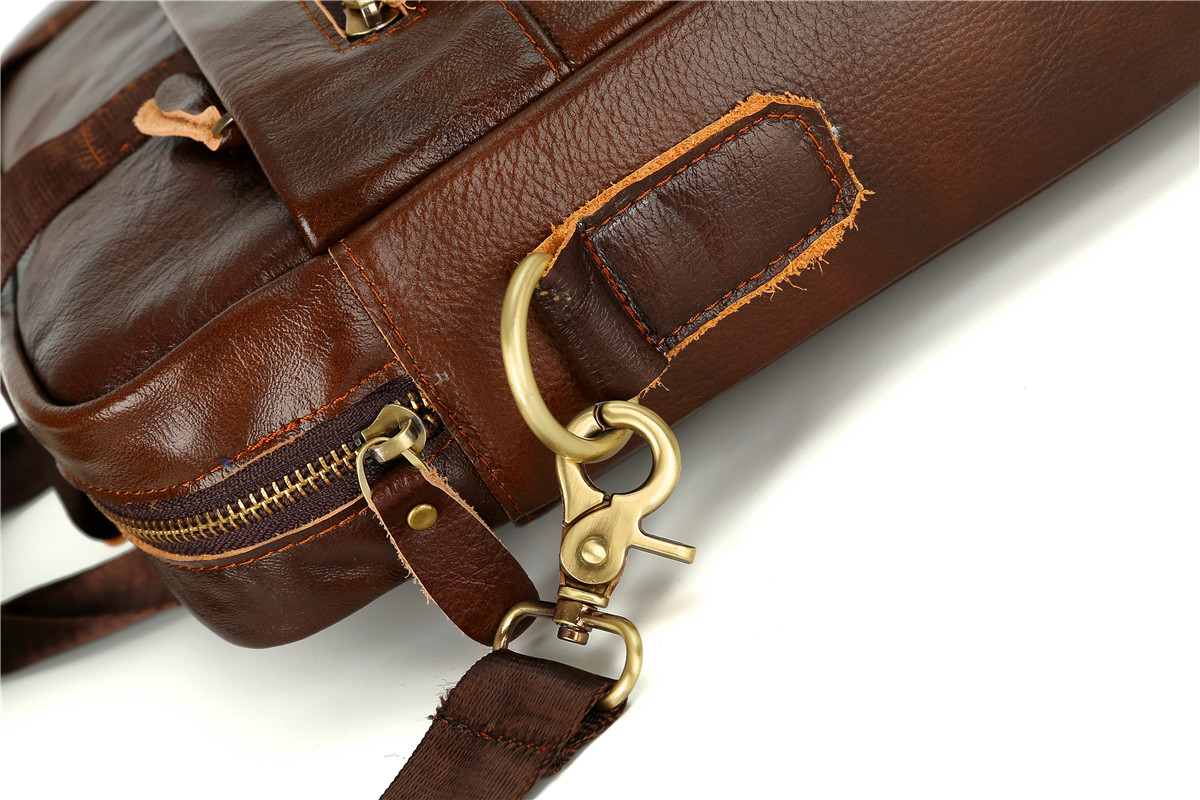 2021 High quality High Quality Men Briefcase Leather business bag men's Briefcase handbag
