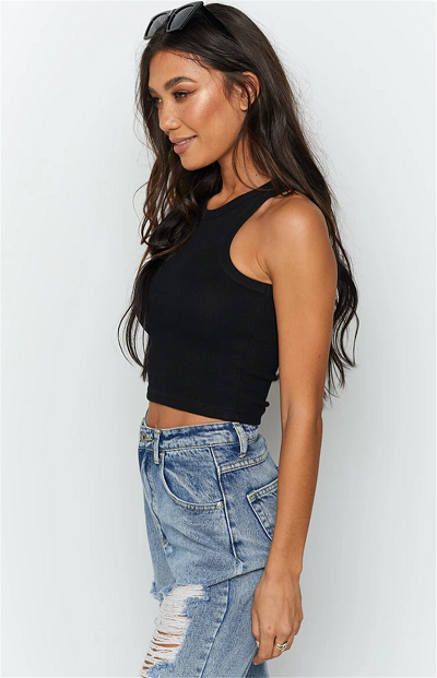 2021 High quality Knit Crop Top Women Basic Sexy Tops Sleeveless Casual Ribber Tank Top Off Shoulder