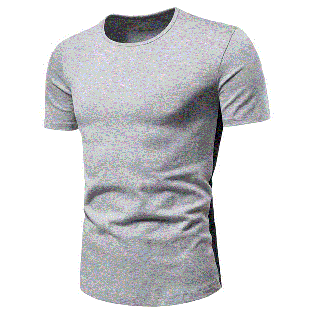 2021 High quality Men T Shirt Solid Color Cotton Tshirt Men Summer Slim Fit Short Sleeve O-neck T-Shirts
