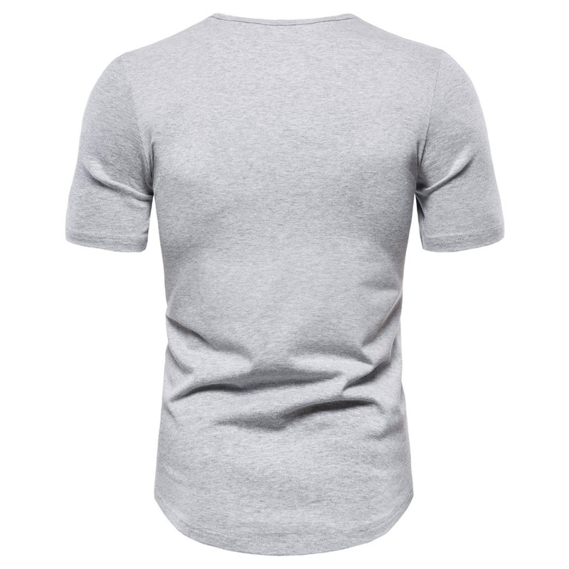 2021 High quality Men T Shirt Solid Color Cotton Tshirt Men Summer Slim Fit Short Sleeve O-neck T-Shirts