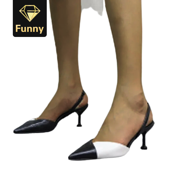 2021 High quality Women Heeled Pointed-Toe sandals Fashion after Empty Mixed Colors Fashion Sandals