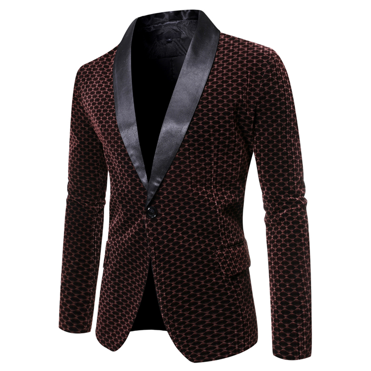 2021 High quality Men's Casual Blazer One-button Suit Smart Casual Clothes Men's business suits Plus Size