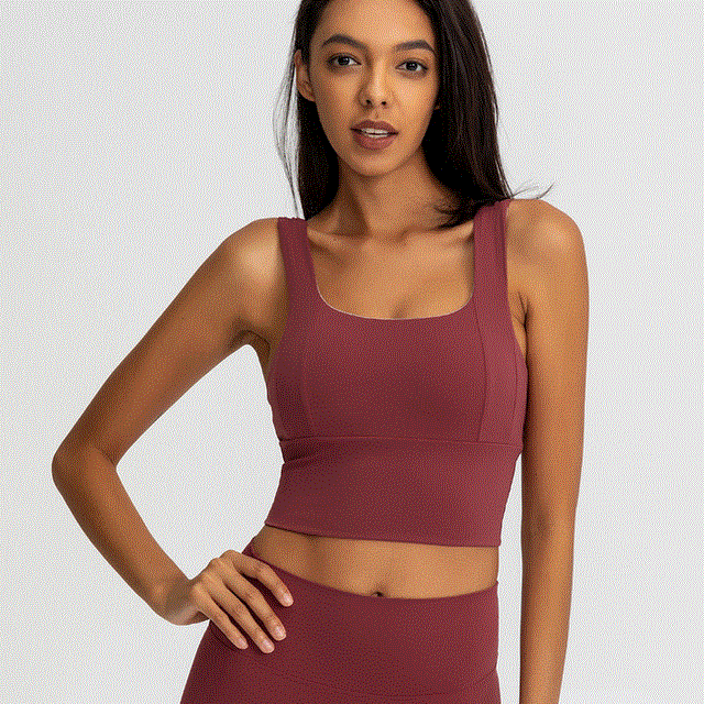2021 High quality Yoga Crop Top for Women Sports Bras Push Up Underwear Gym Padded Bras Fitness Breathable Gymwear