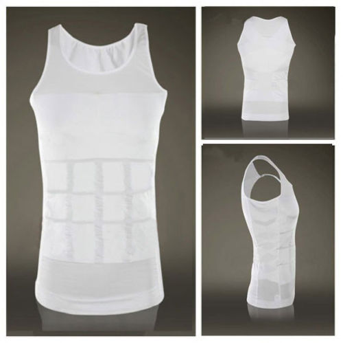 2021 High quality Body Slimming Tummy Shaper Men Plain Vest Shapewear Belly Waist Girdle Slim Shapers Underwear