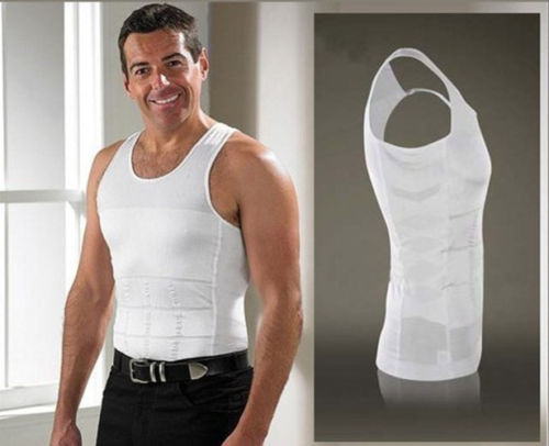 2021 High quality Body Slimming Tummy Shaper Men Plain Vest Shapewear Belly Waist Girdle Slim Shapers Underwear