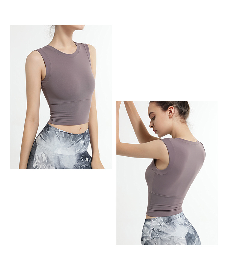 2021 High quality Seamless Yoga Tops Women Sleeveless Sports Tops Gymwear Running Quick Dry Fitness Gymwear