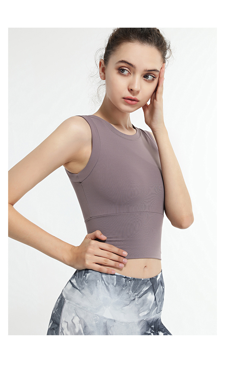 2021 High quality Seamless Yoga Tops Women Sleeveless Sports Tops Gymwear Running Quick Dry Fitness Gymwear