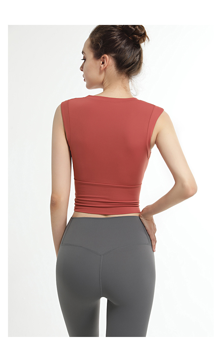 2021 High quality Seamless Yoga Tops Women Sleeveless Sports Tops Gymwear Running Quick Dry Fitness Gymwear