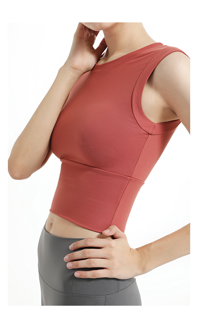2021 High quality Seamless Yoga Tops Women Sleeveless Sports Tops Gymwear Running Quick Dry Fitness Gymwear