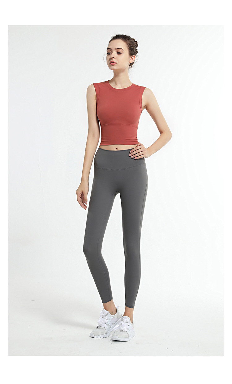 2021 High quality Seamless Yoga Tops Women Sleeveless Sports Tops Gymwear Running Quick Dry Fitness Gymwear