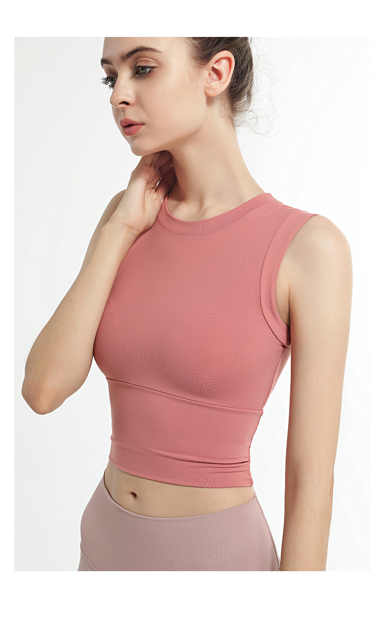 2021 High quality Seamless Yoga Tops Women Sleeveless Sports Tops Gymwear Running Quick Dry Fitness Gymwear