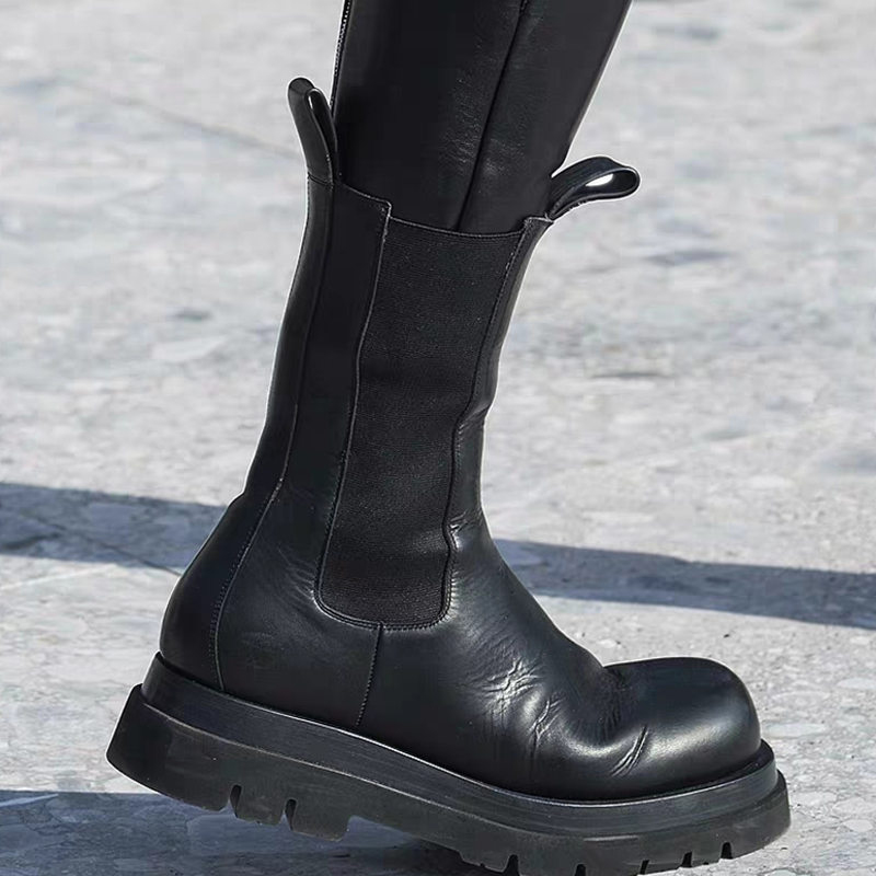 2021 High quality Women's Platform Chelsea Boots Women Chunky Ankle Boots Fashion Ladies Boots