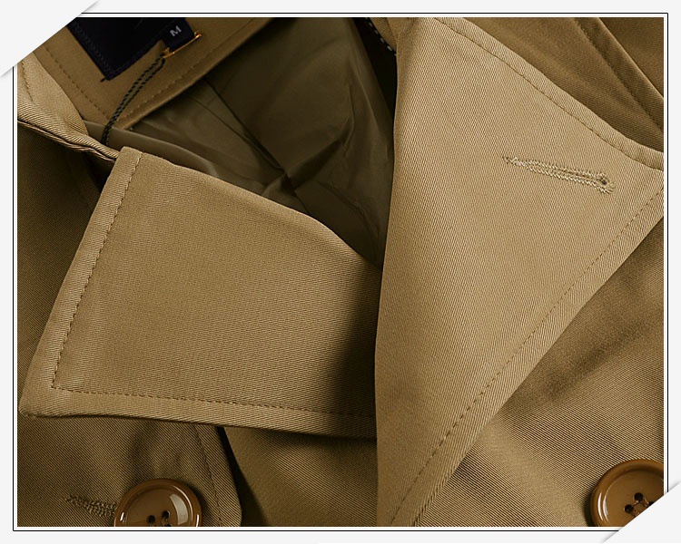 2021 High quality Trench Coat Men Casual Slim Long Men's Coats Autumn Double-breasted Trench Male Windbreaker Fashion