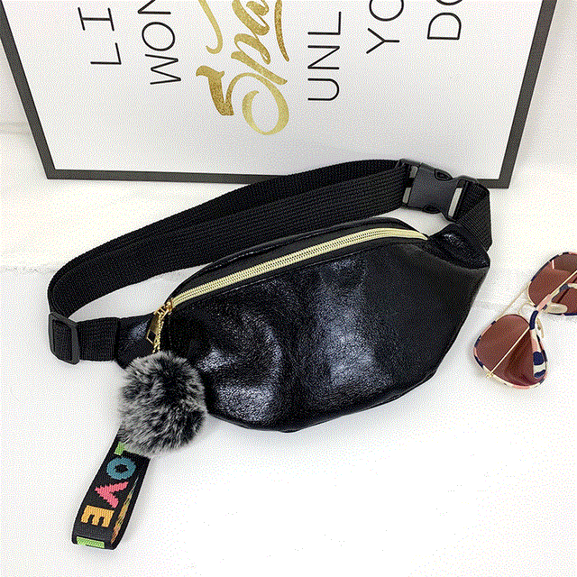 2021 High quality Cool Sequins Printing Waist Bag For Woman Fashion  Girls Shoulder Belt Bags Kids Waist Packs Glitter