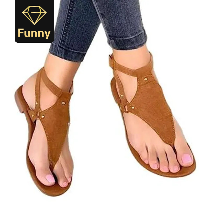 2021 High quality Women Sandals Outdoor Beach Flip-flop Sandals Women Flats Casual Sandals