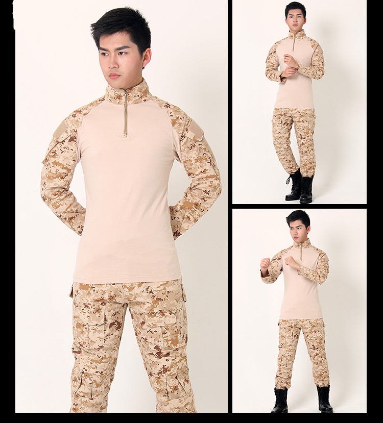 2021 High quality Hot style Tactical Suit Real Man Field Jacket Frog Suit CP color python ruin without protective gear