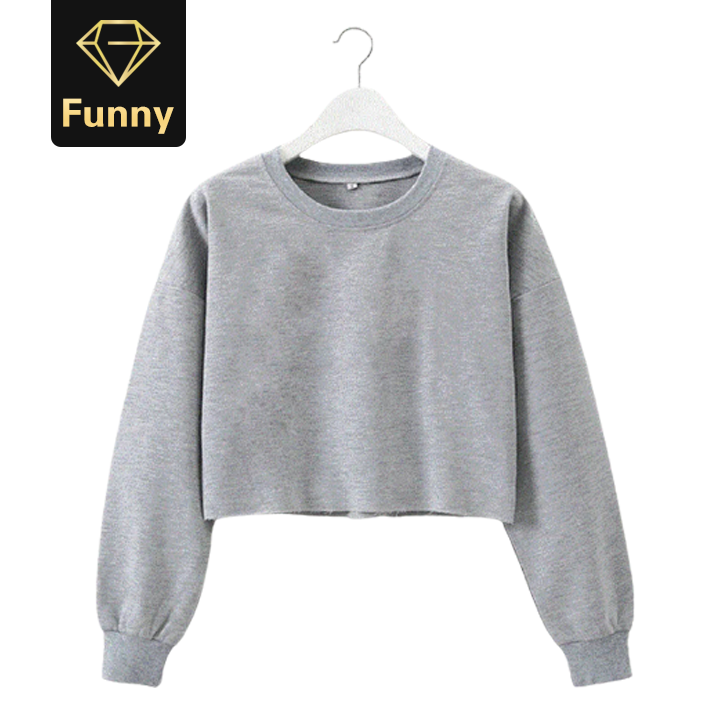 2021 High quality Womens Casual Long Sleeve Jumper Sweater Crop Top Pullover Tops