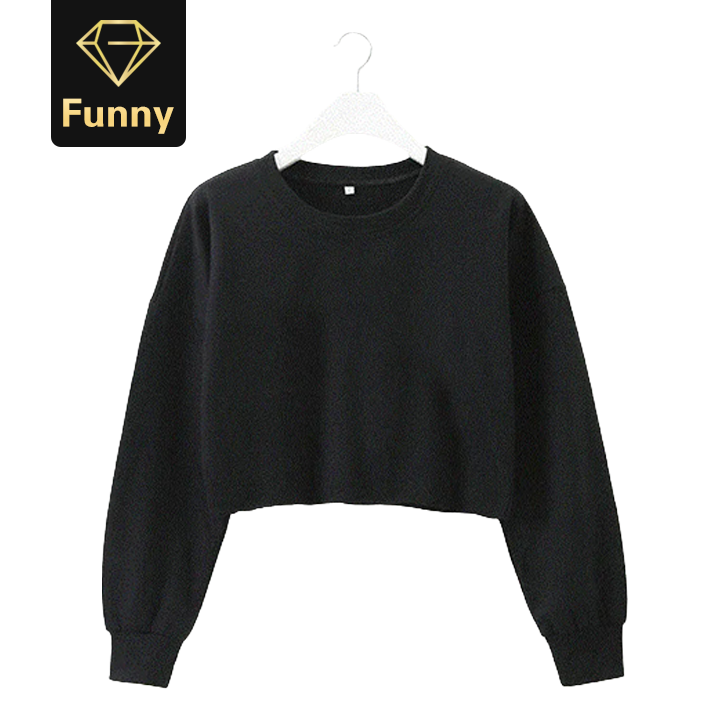 2021 High quality Womens Casual Long Sleeve Jumper Sweater Crop Top Pullover Tops