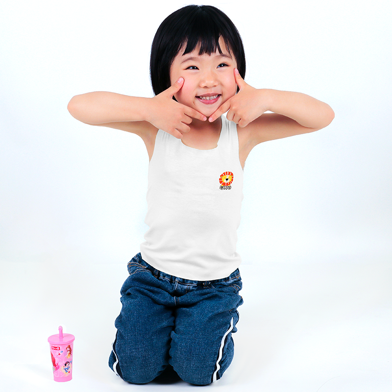 2021 High quality Undershirt Camisole Kids Underwear For Girls Summer Solid Cotton Toddler Boy Top