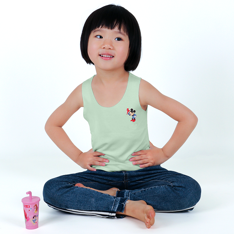 2021 High quality Undershirt Camisole Kids Underwear For Girls Summer Solid Cotton Toddler Boy Top