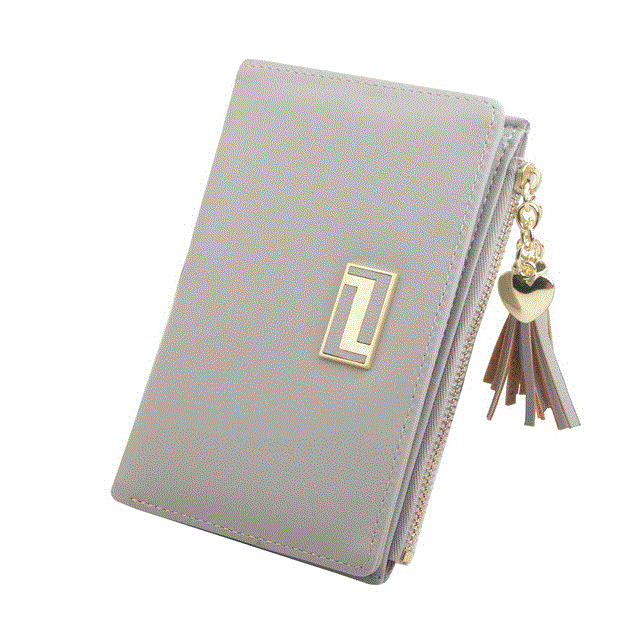 2021 High quality Short Women Wallets Zipper Tassel Wallet Soft Ladies Card Holder Slim Purse Female Wallet Small