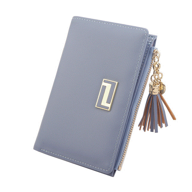 2021 High quality Short Women Wallets Zipper Tassel Wallet Soft Ladies Card Holder Slim Purse Female Wallet Small