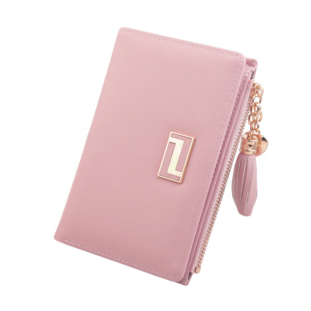 2021 High quality Short Women Wallets Zipper Tassel Wallet Soft Ladies Card Holder Slim Purse Female Wallet Small
