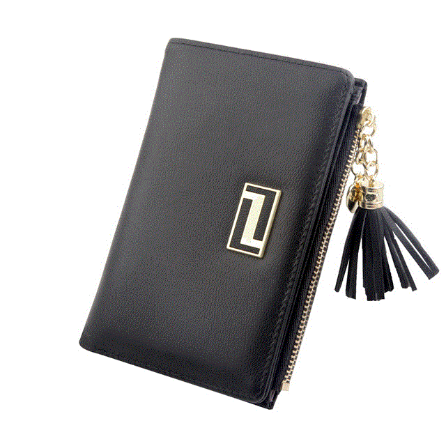 2021 High quality Short Women Wallets Zipper Tassel Wallet Soft Ladies Card Holder Slim Purse Female Wallet Small