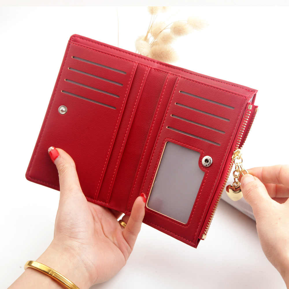 2021 High quality Short Women Wallets Zipper Tassel Wallet Soft Ladies Card Holder Slim Purse Female Wallet Small