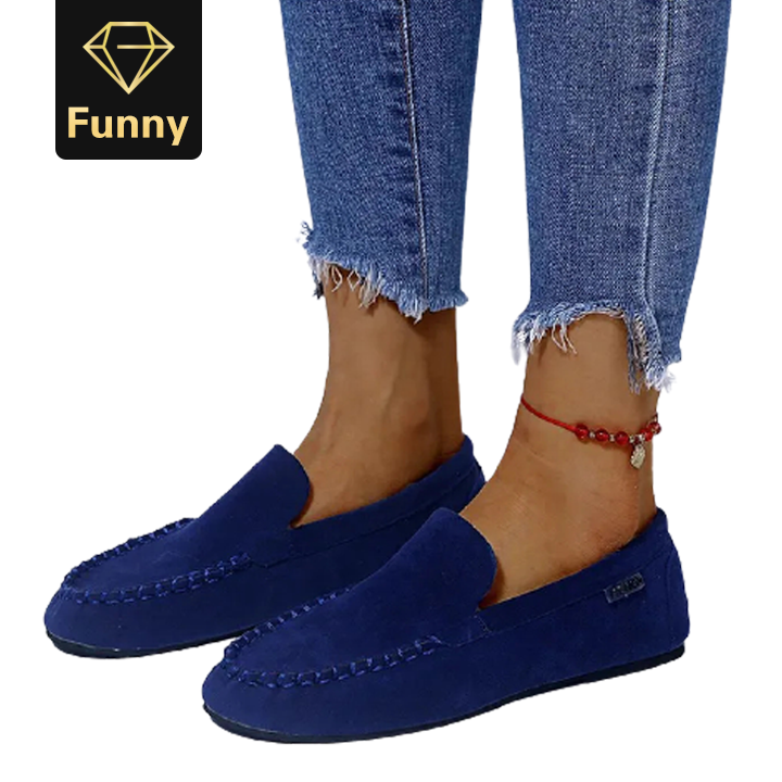 2021 High quality Women Comfortable Flats Female Fashion Footwear Ladies Slip On Shoes Women Big Size
