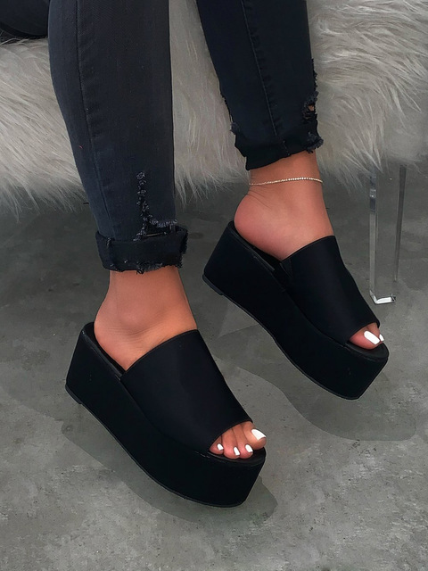 2021 High quality Platform Sandals Leopard High Heels Sandals Women Flats Shoes Woman Wedge Sandals New arrival