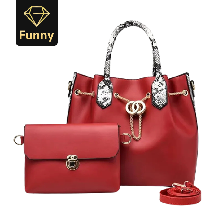 2021 High quality Women Tote 2 piece Ladies Handbag Serpentine Messenger Shoulder Bag Wallet