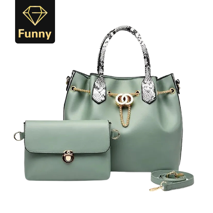 2021 High quality Women Tote 2 piece Ladies Handbag Serpentine Messenger Shoulder Bag Wallet