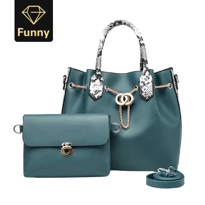 2021 High quality Women Tote 2 piece Ladies Handbag Serpentine Messenger Shoulder Bag Wallet