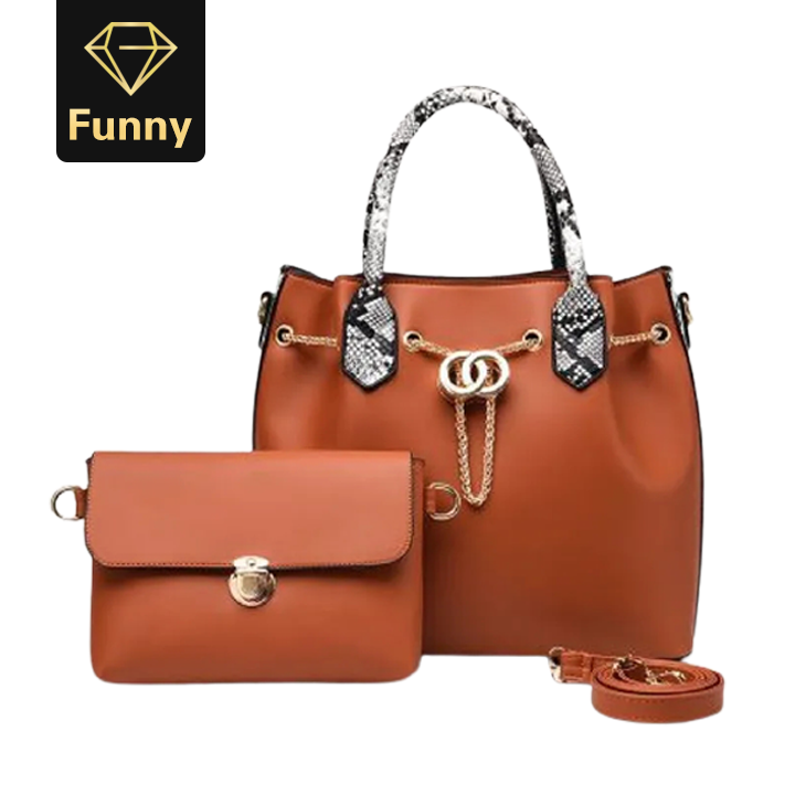 2021 High quality Women Tote 2 piece Ladies Handbag Serpentine Messenger Shoulder Bag Wallet