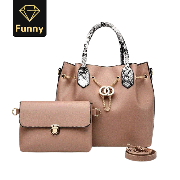 2021 High quality Women Tote 2 piece Ladies Handbag Serpentine Messenger Shoulder Bag Wallet