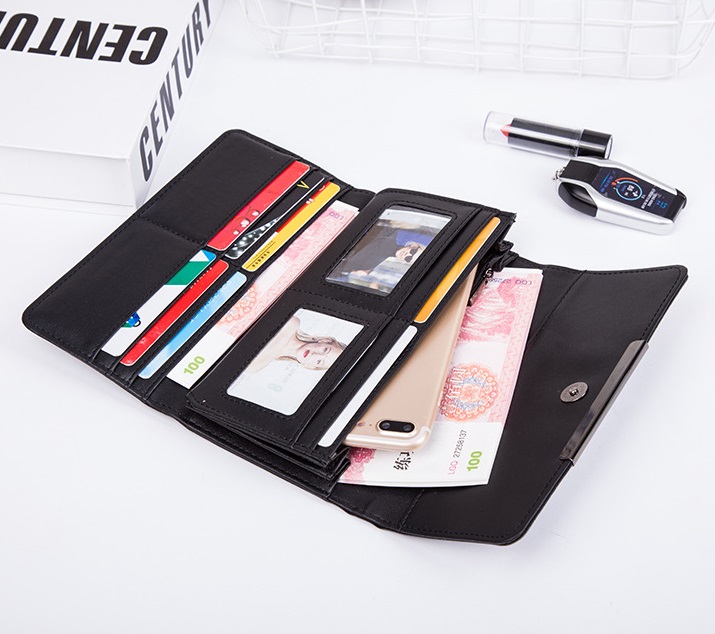 2021 High quality New Fashion Diamond Money Clip Female Wallet Slim Thin Women Purses Long Clutch Wallets Money Bag