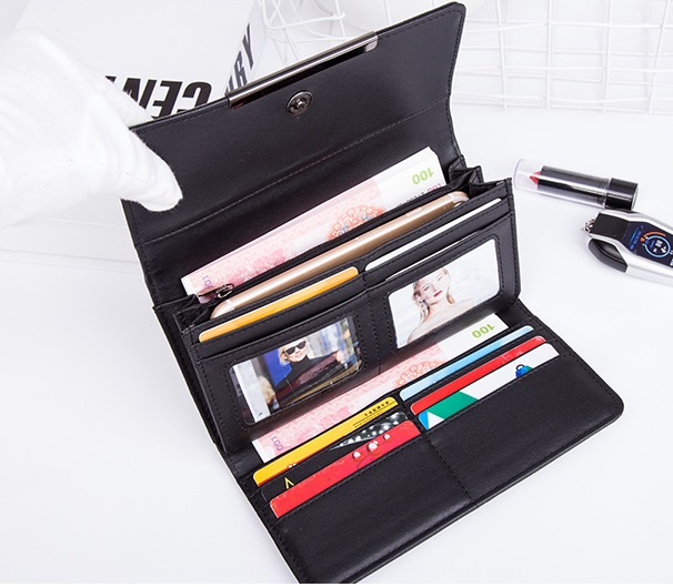 2021 High quality New Fashion Diamond Money Clip Female Wallet Slim Thin Women Purses Long Clutch Wallets Money Bag
